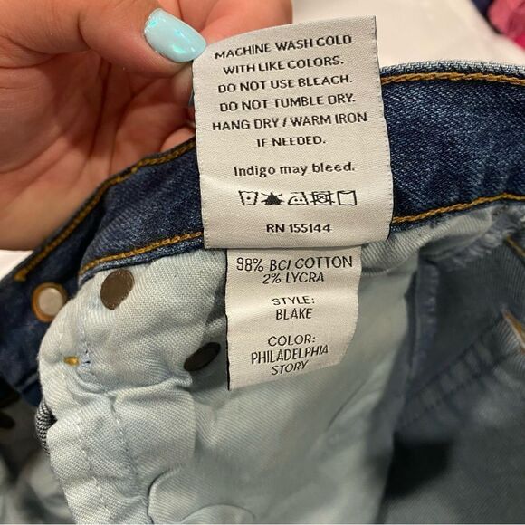 Anthropologie Boyish Blake Mid Rise Cropped Skinny Jeans in Philadelphia Story - Picture 14 of 14